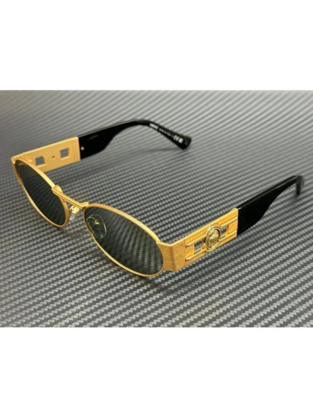New Versace Men Gold Sunglasses 56-18-140
